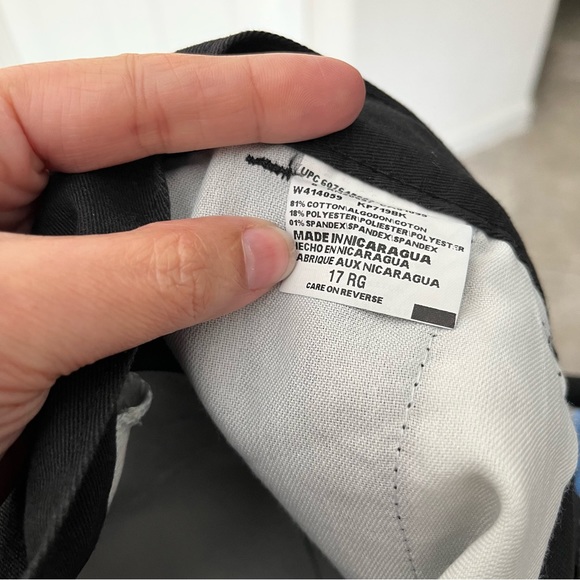 Dickies Black Work Pants 17 Jr Women Slim Fit Straight Stretch Easy Care New - Picture 5 of 10